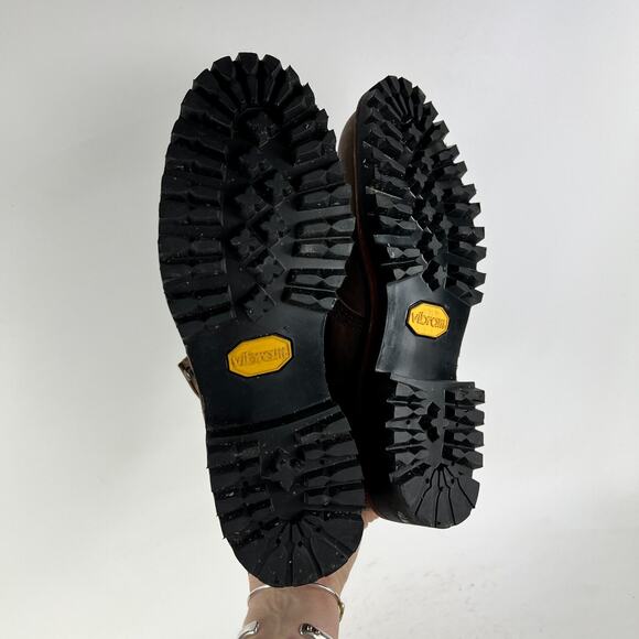 Chippewa LLBean logging mens 7.5 logger boots low brown leather waterproof - Picture 8 of 11